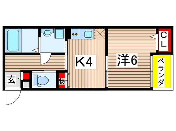 キャッスルコート立花ウエストの物件間取画像